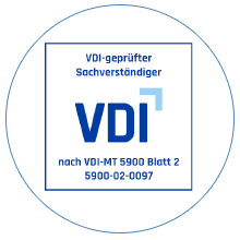 VDI-geprüfter Sachverständiger nach VDI-MT 5900 Blatt 2 5900-02-0097